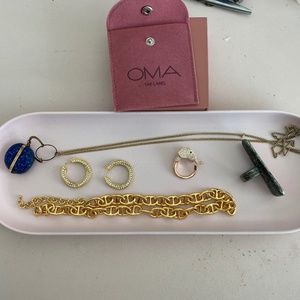 Kate Spade Elephant Ring, OMA Necklace and earrings, etc.